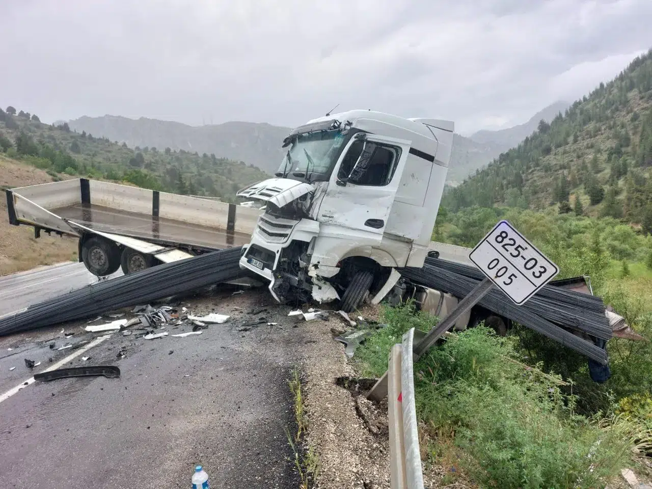 Kahramanmaraş tır kazası: 1 kişi yaralı