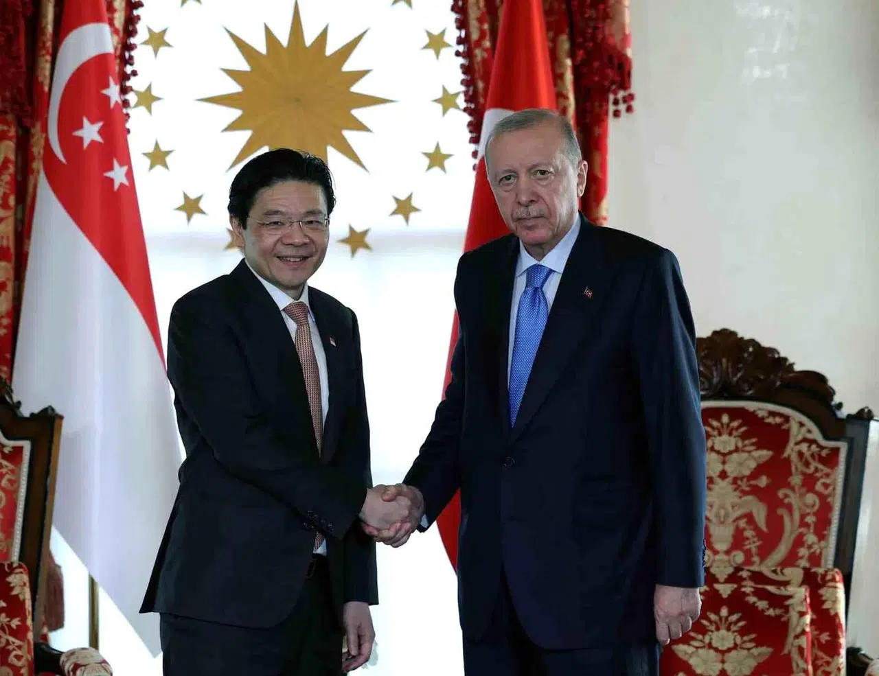 Cumhurbaşkanı Erdoğan, Singapur Başbakanı Wong'u kabul etti