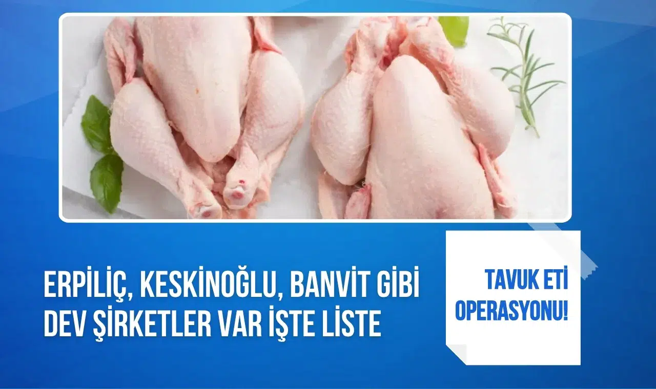 Tavuk eti devlerine operasyon: Erpiliç, Banvit ve Keskinoğlu da listede
