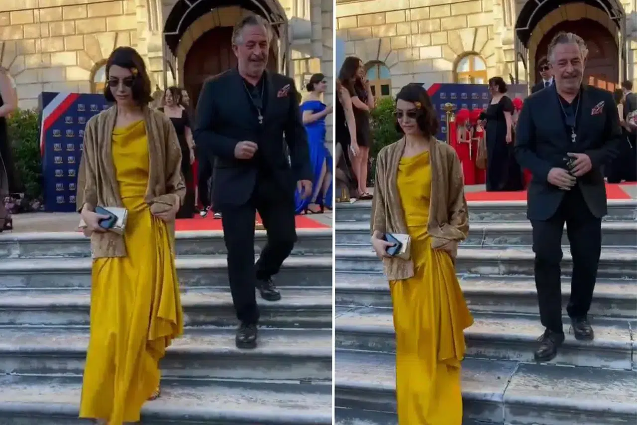 Cem Yılmaz ve Ahu Yağtu oğullarının mezuniyetinde bir araya geldi