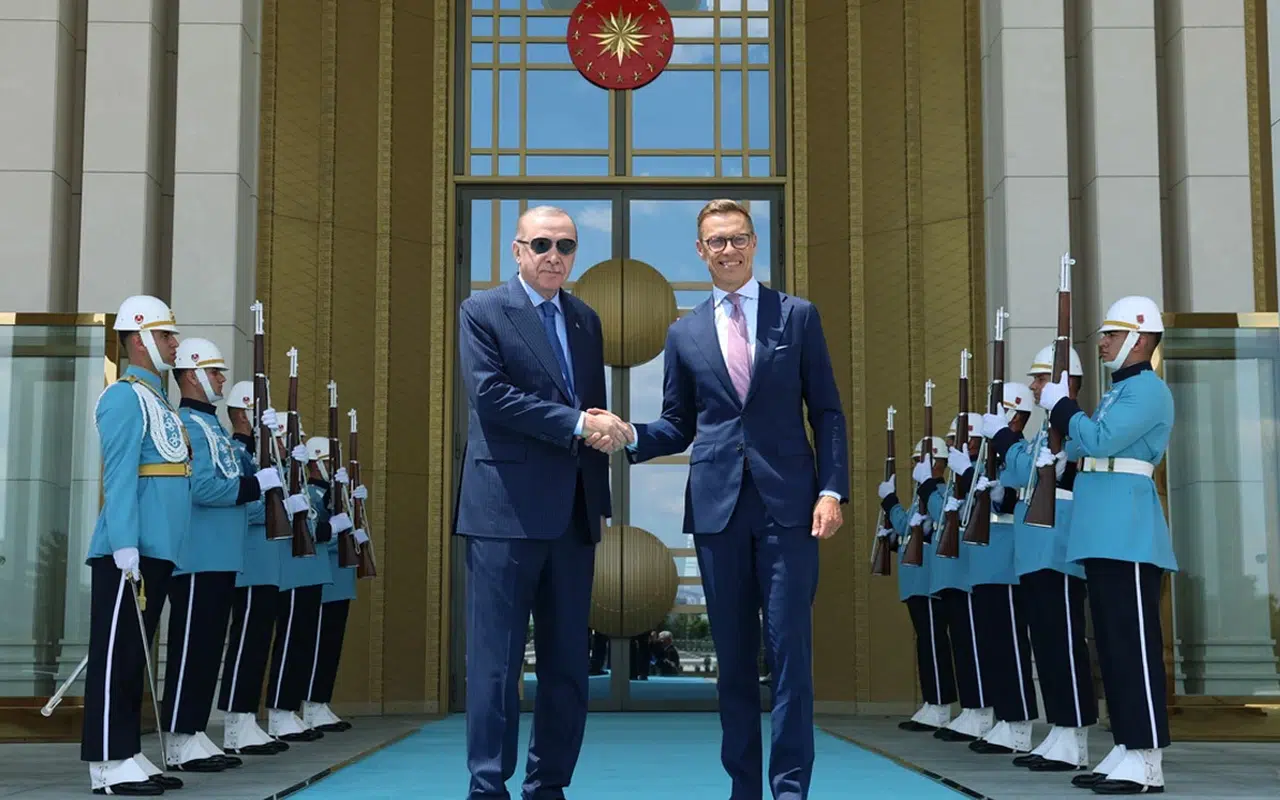 Cumhurbaşkanı Erdoğan, Finlandiya Cumhurbaşkanı Stubb ile bir araya geldi