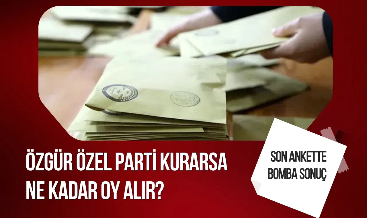 Asal Araştırma anketi: Özgür Özel'in olası partisinin oy oranı açıklandı