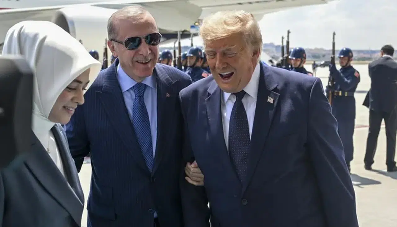 Trump'tan Ankara'daki karşılamada dikkat çeken uçak açıklaması: "Bu uçağın ilk uluslararası uçuşu"