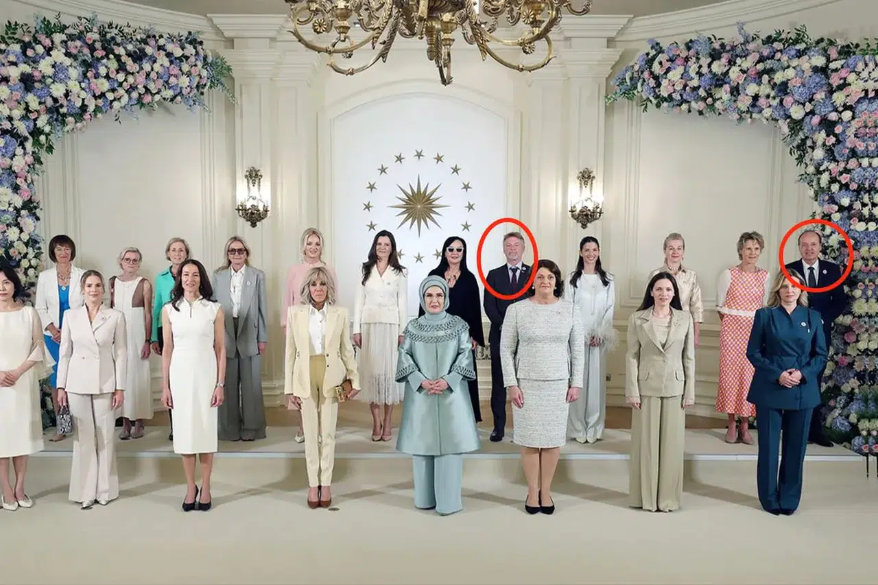 Çankaya Köşkü'ndeki lider eşleri buluşmasına "First Gentleman"lar damga vurdu
