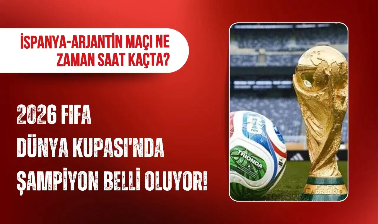2026 FIFA Dünya Kupası'nda şampiyon belli oluyor! İspanya-Arjantin maçı ne zaman saat kaçta?