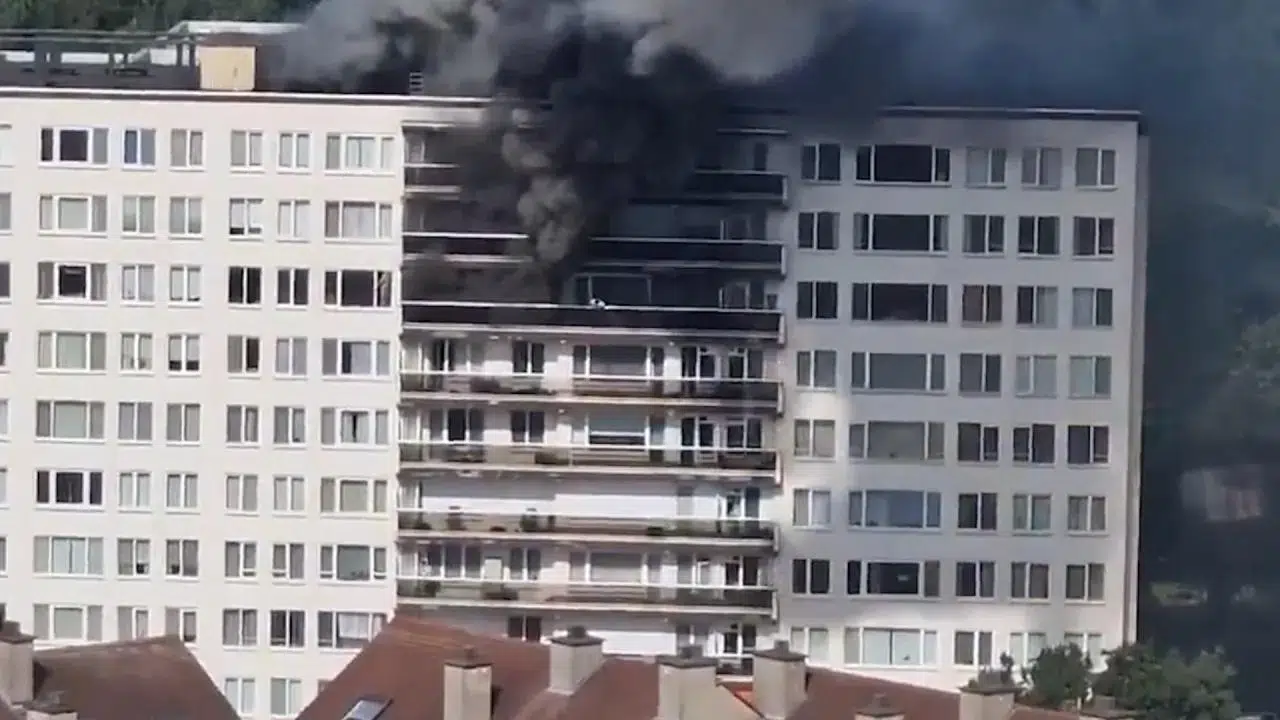 Belçika'da 10 katlı binada çıkan yangında 6 kişi yaşamını yitirdi