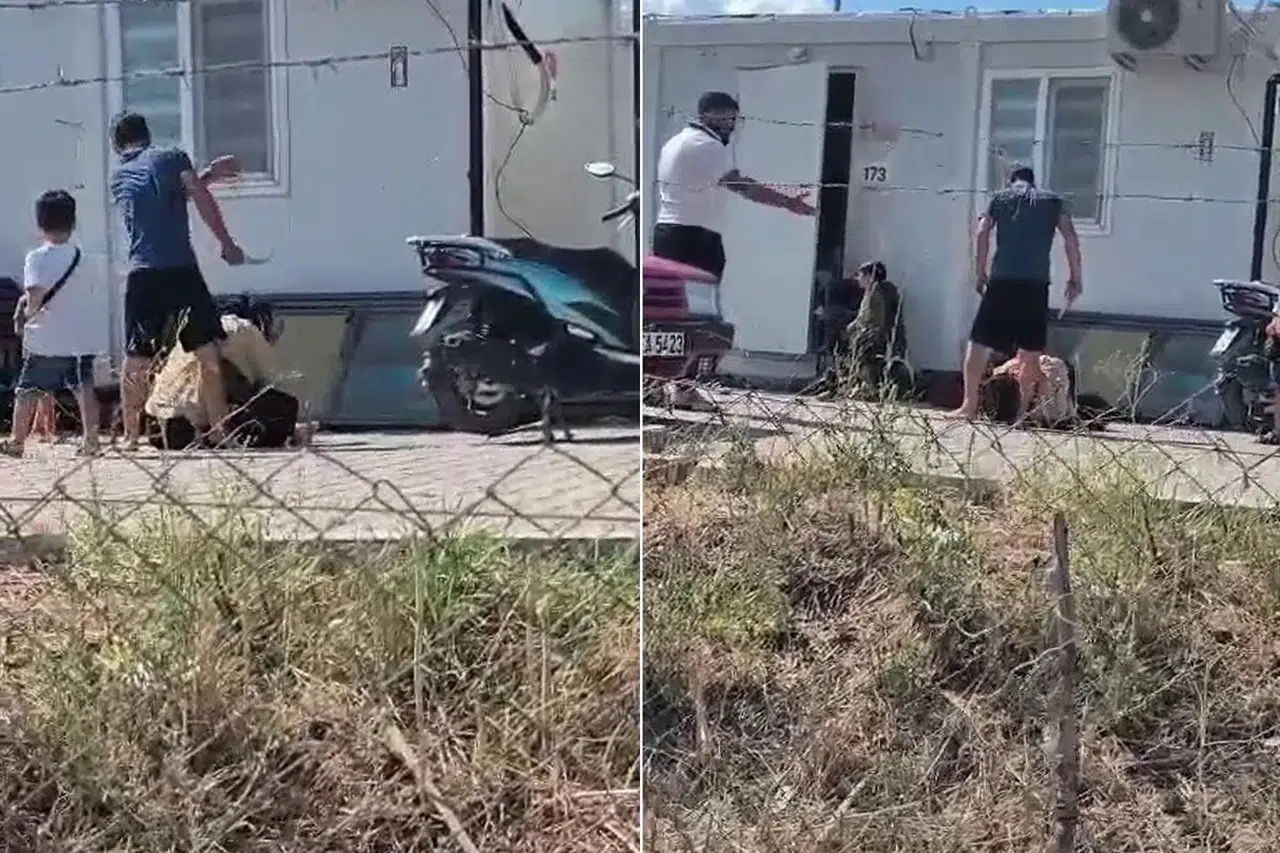 Hatay'da dehşet anları! Kadını çocuklarının gözü önünde bıçakla darbetti