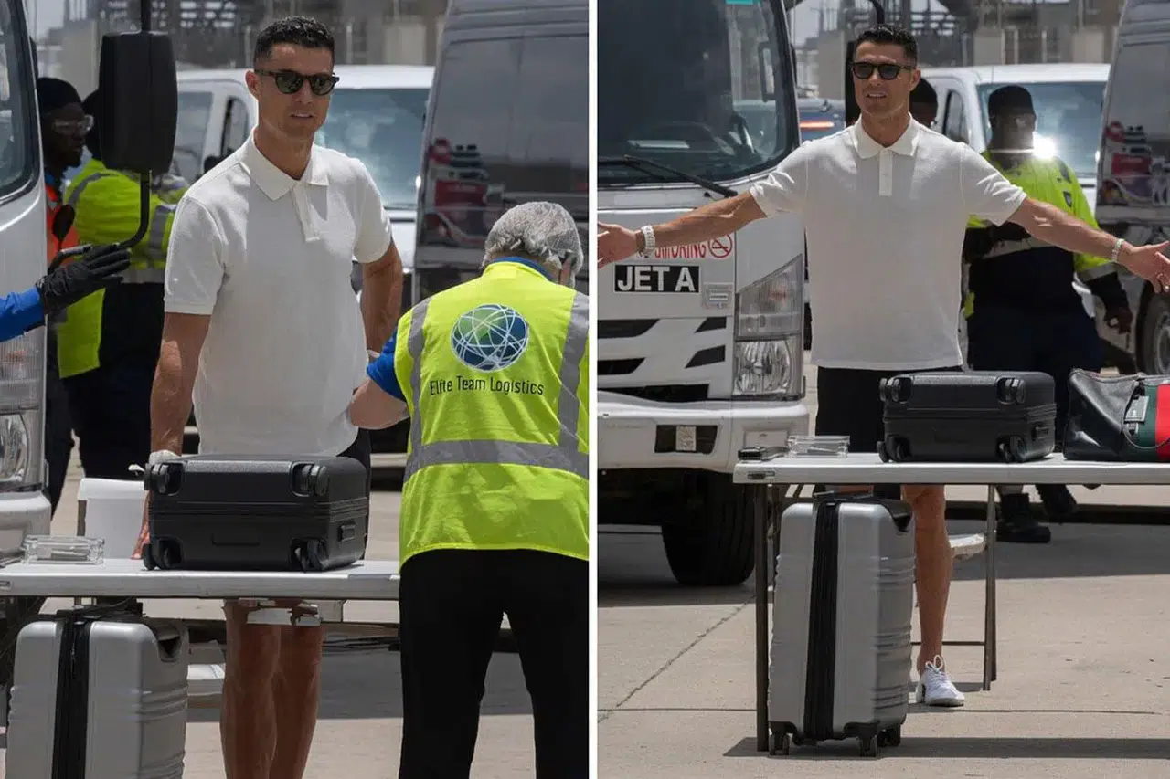 Dallas Havalimanı'nda Ronaldo'ya sıkı güvenlik araması! Tepkisi gündem oldu