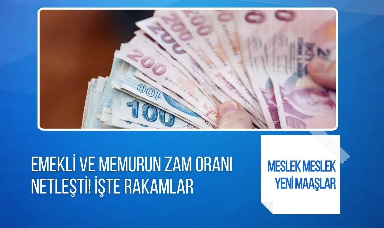 Haziran enflasyonunun ardından memur ve emekli zamları kesinleşti