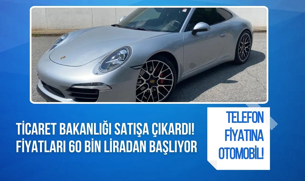 Ticaret Bakanlığı satışa çıkardı! Fiyatları 60 bin liradan başlıyor