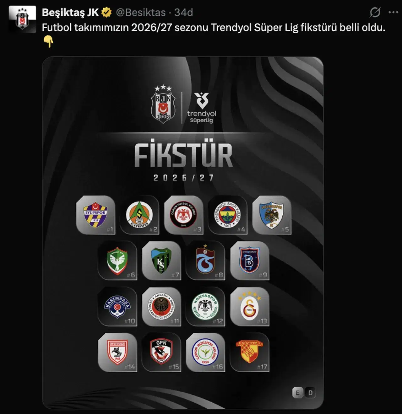 Fenerbahçe Beşiktaş derbisi ne zaman? Sezonun ilk derbisi belli oldu