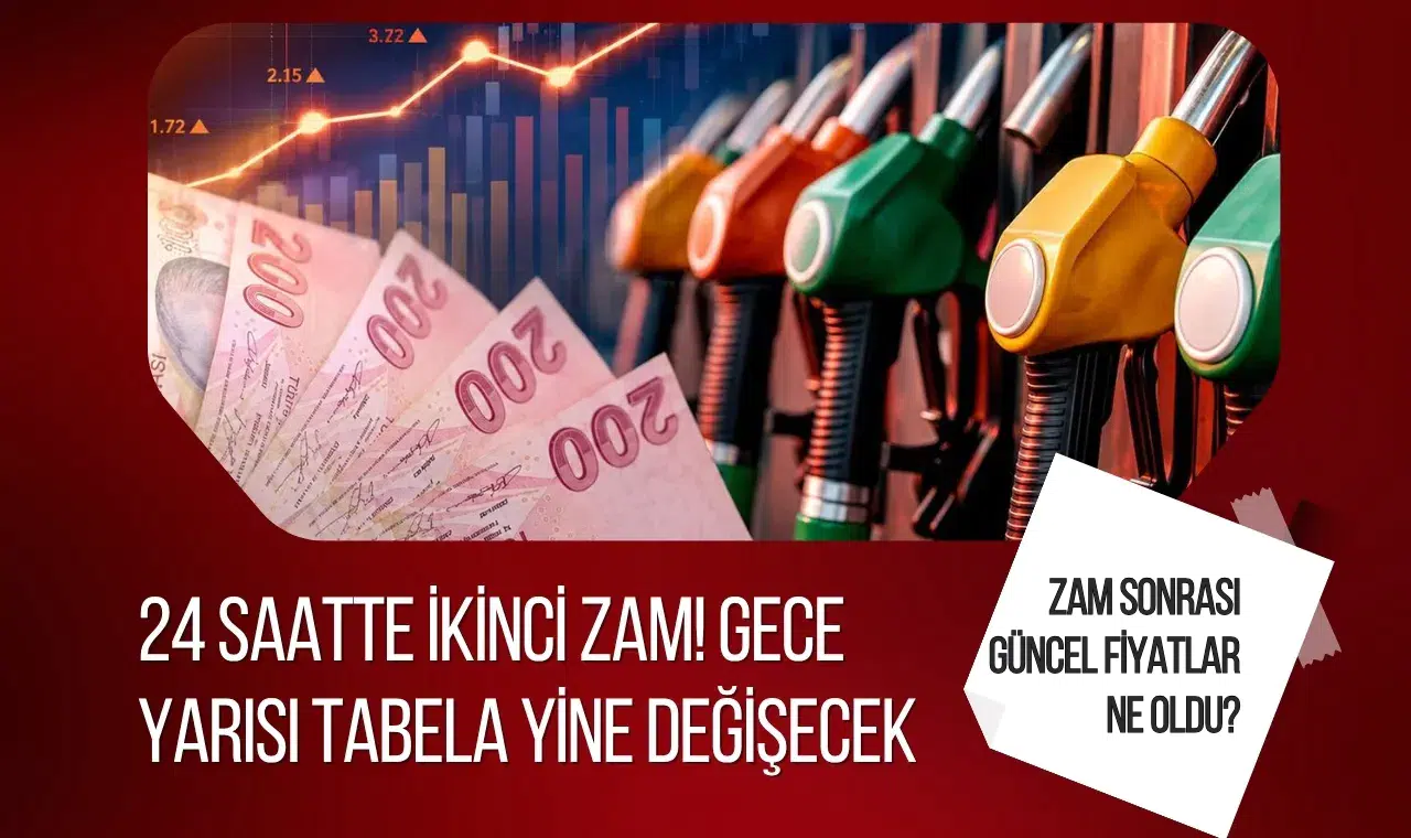 Motorine 24 saatte ikinci zam! Gece yarısı tabelalar yeniden değişecek