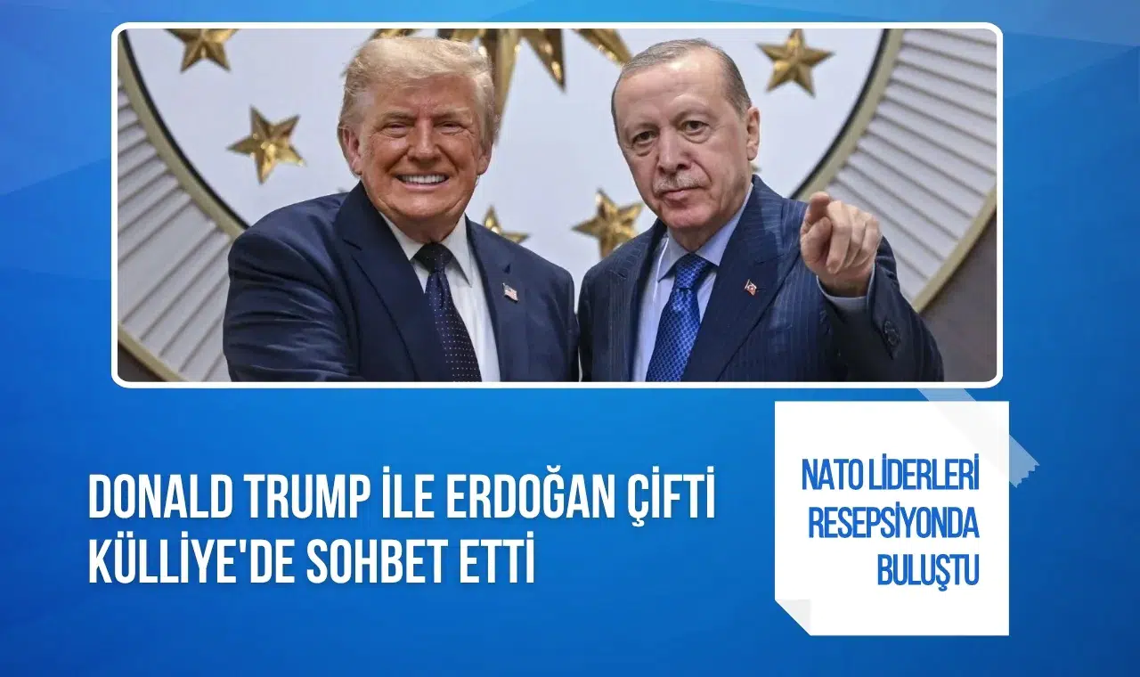 NATO resepsiyonunda dikkat çeken anlar! Trump, mehter takımına hayran kaldı