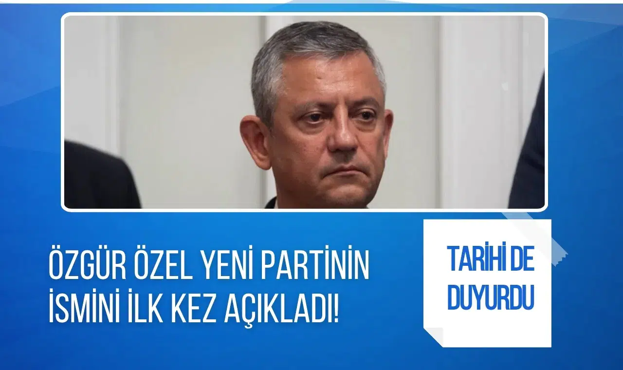 Özgür Özel'den yeni parti açıklaması: İsim ve logo çalışmaları sürüyor