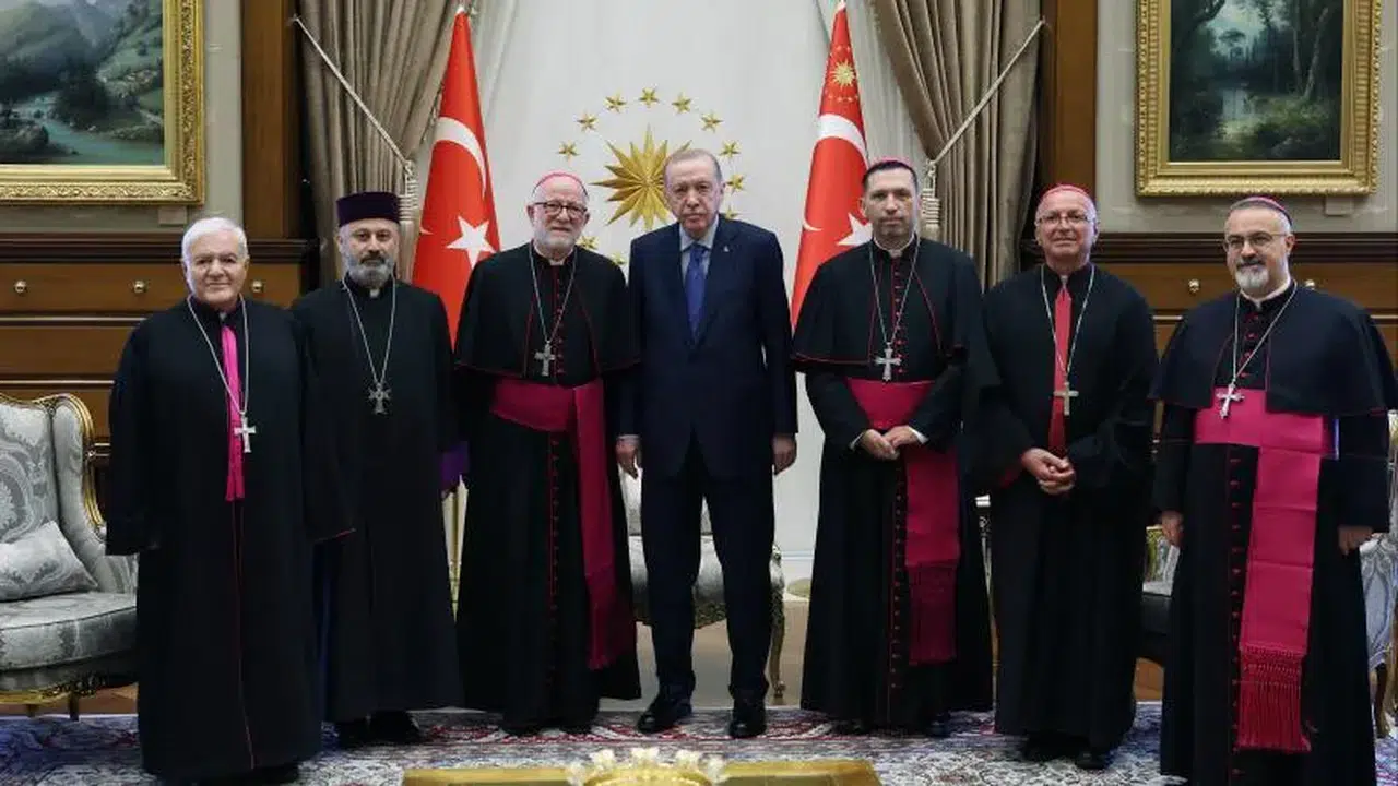 Cumhurbaşkanı Erdoğan, Türkiye Katolik Episkoposlar heyetini kabul etti
