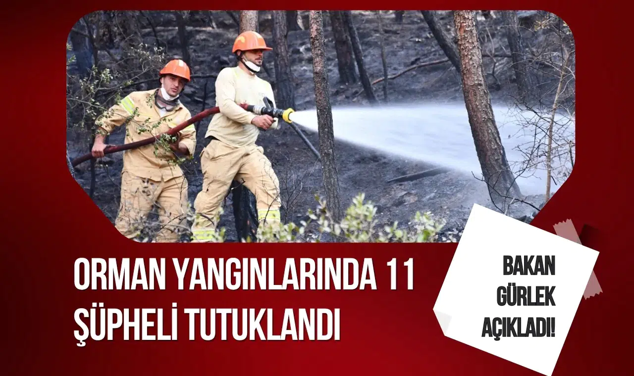 Bakan Gürlek açıkladı! Orman yangınlarında 11 şüpheli tutuklandı