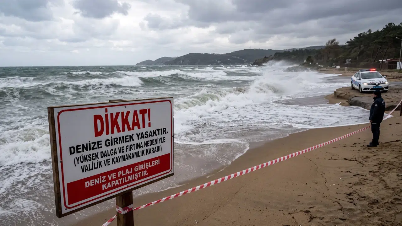 İstanbul'da dalga alarmı: Denize giriş yasaklandı
