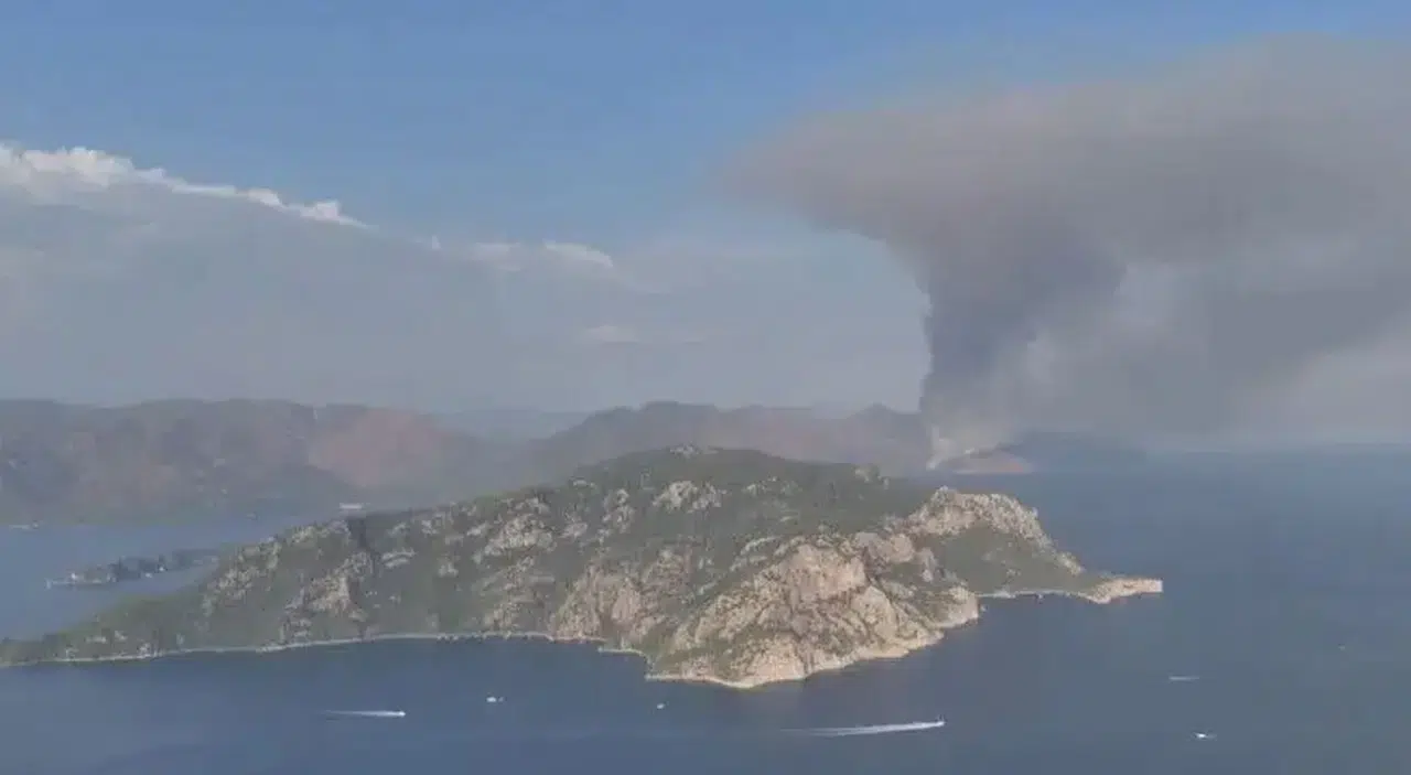 Marmaris’te orman yangını: Sahil kesiminde başladı