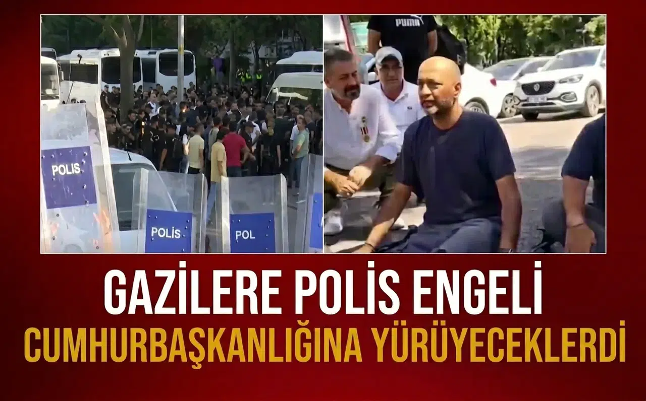 Gazilerin Ankara’daki eylemine polis müdahalesi: Ortalık bir anda karıştı