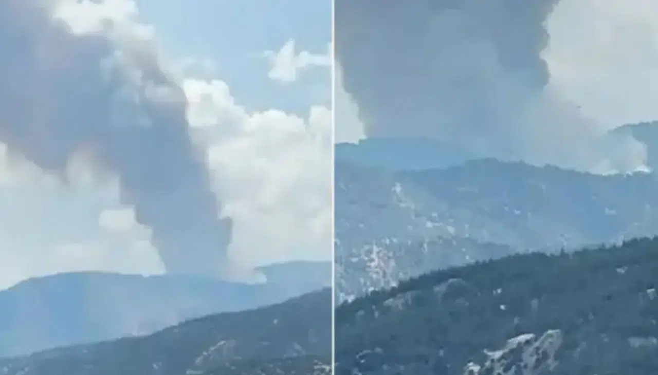 Aydın’da orman yangını: 6 uçak ve 11 helikopterle müdahale