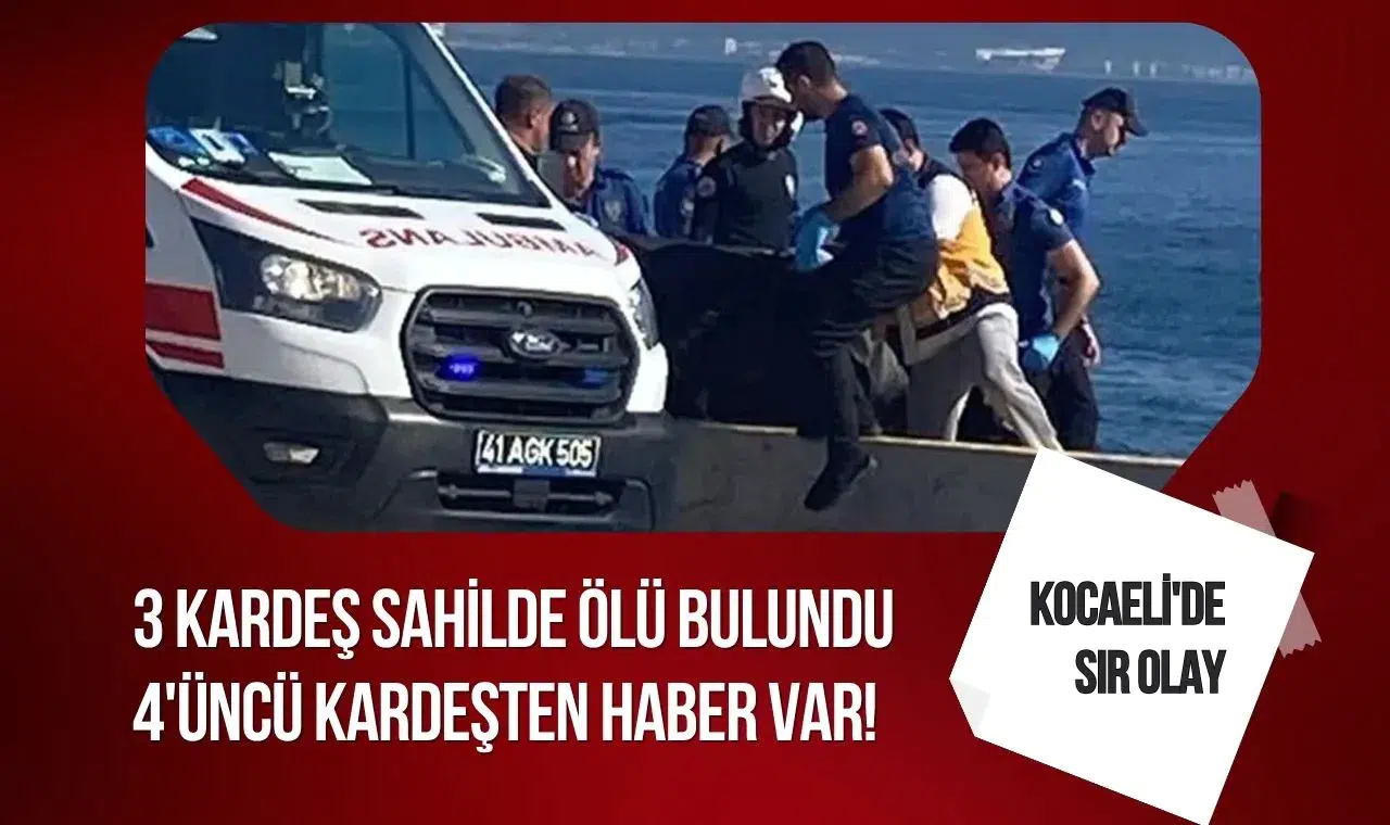 Kocaeli’de sahilde korkunç olay: 3 kardeş ölü bulundu, dördüncü kardeş sağ kurtuldu