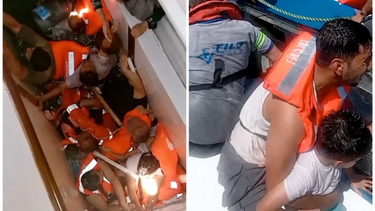 Girne faciasından yeni görüntüler: “Batıyoruz, kaptana söyleyin geri dönsün”