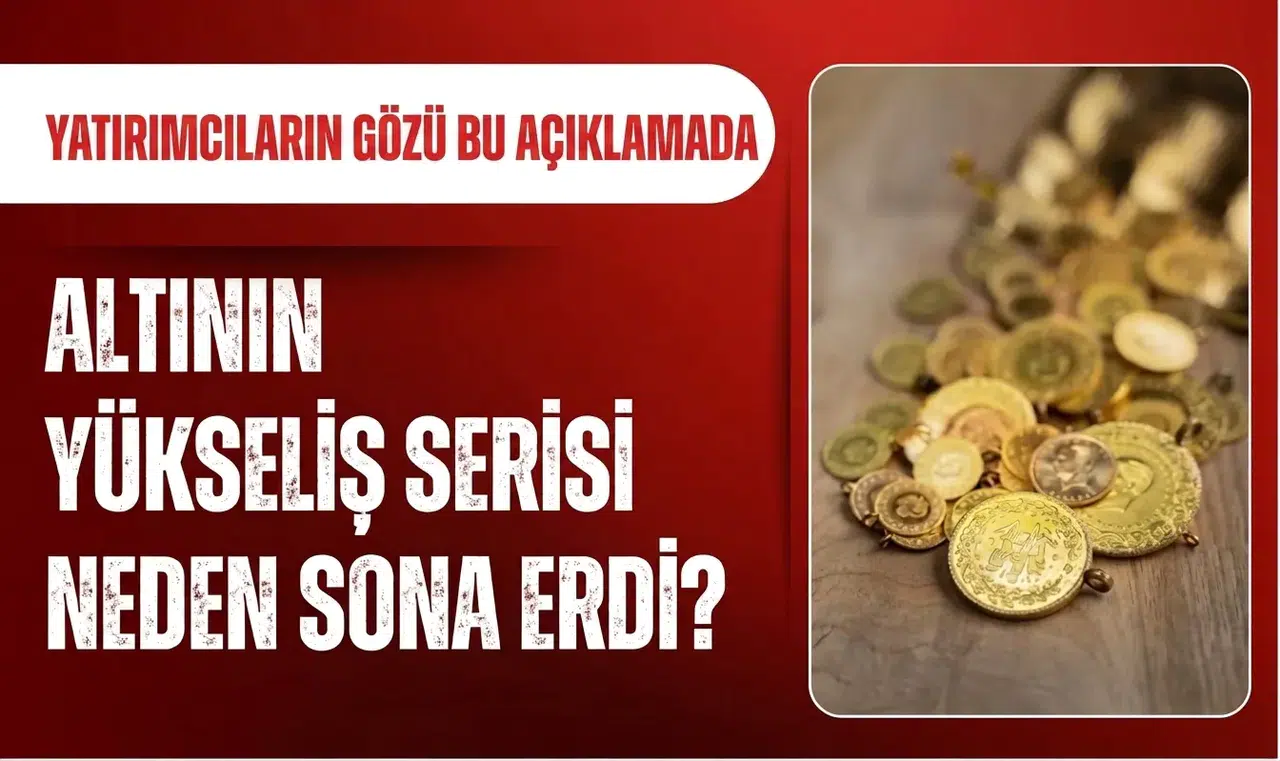 Altın fiyatlarında sert hareket! Haftalık yükseliş serisi sona erdi