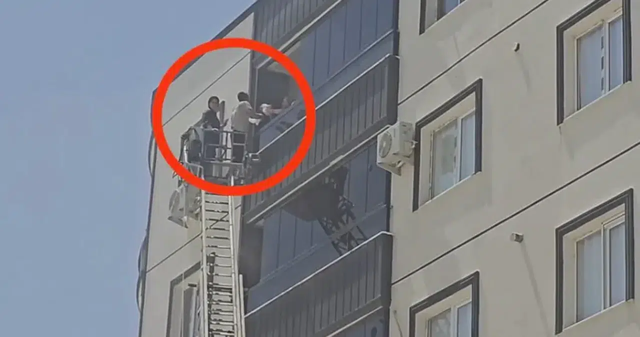 Mardin'de apartman yangını: 3 kişi dumandan etkilendi