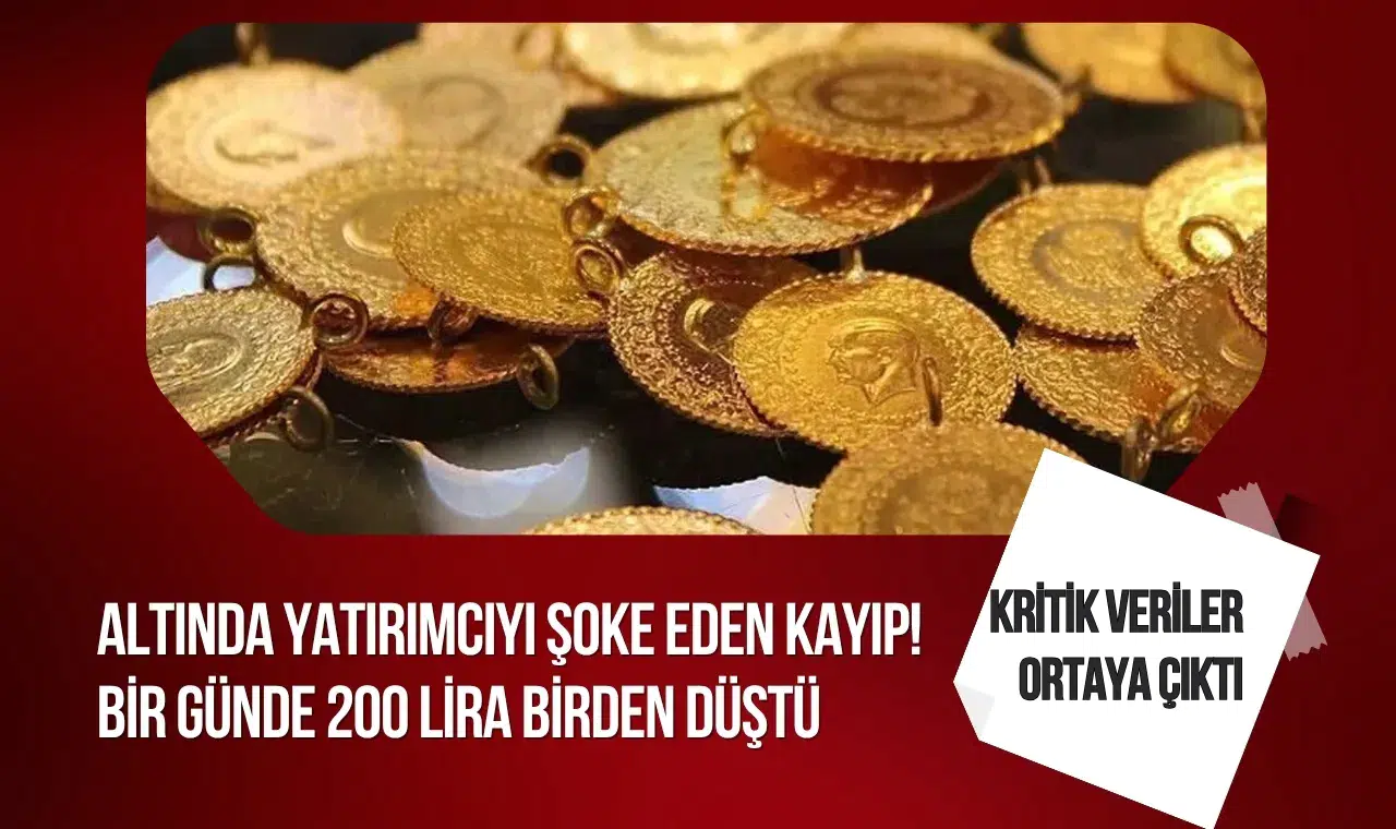 Altın fiyatlarında sert düşüş: Gram altın zirveden yaklaşık 200 lira geriledi