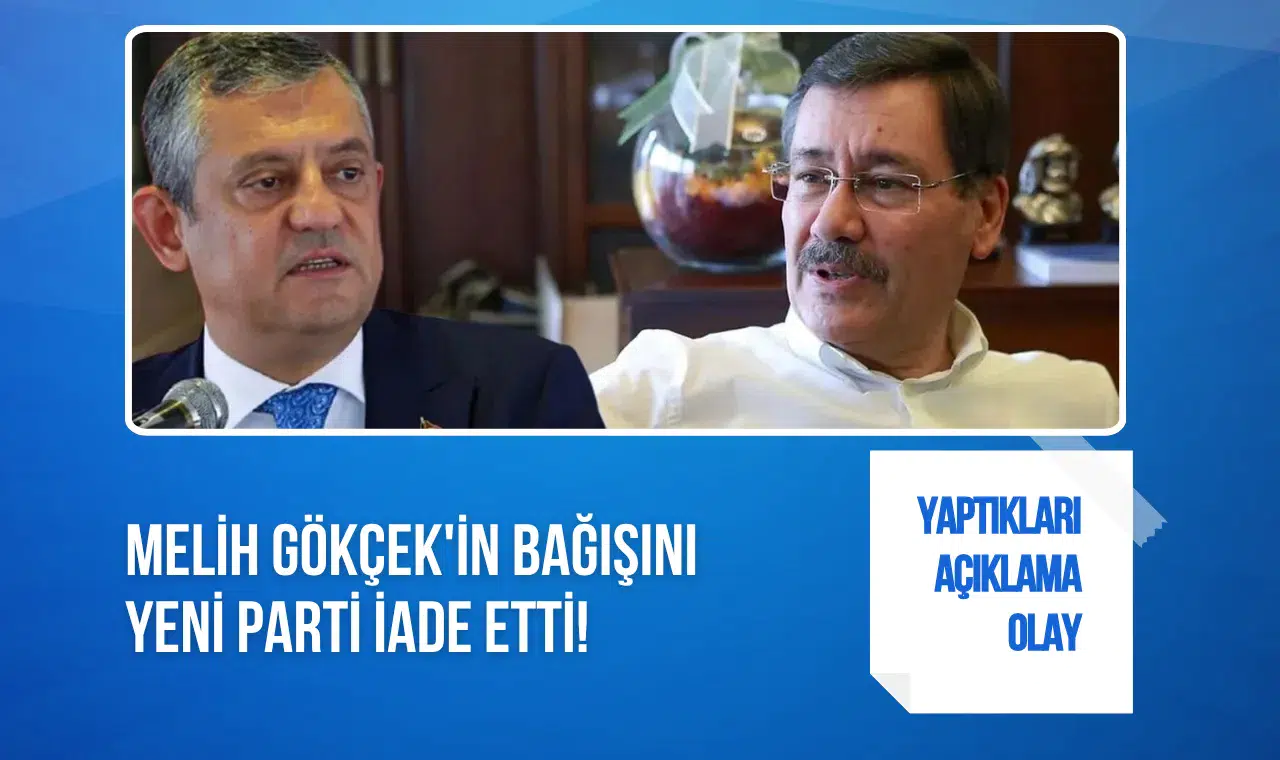 Melih Gökçek’in 1,03 liralık bağışı iade edildi: Yeni Parti’den sert yanıt