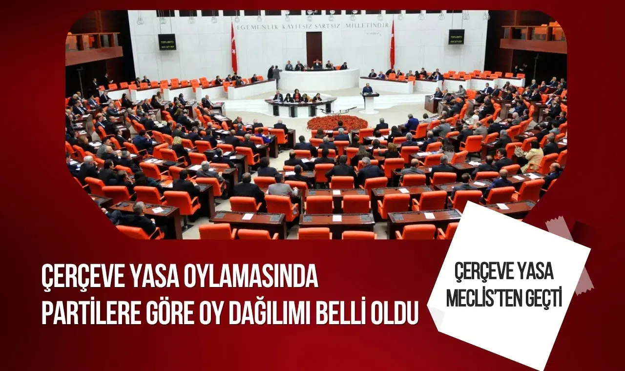 Çerçeve Yasa Meclis’ten geçti: İşte partilere göre oy dağılımı