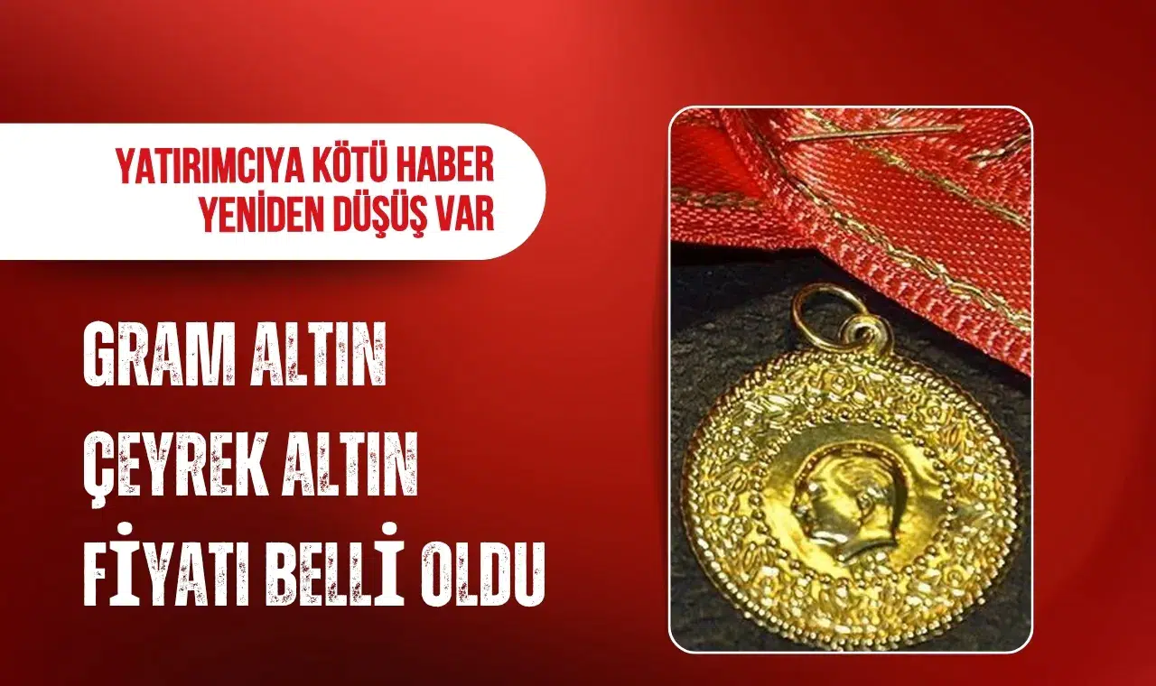 Altın fiyatlarında yön aşağı döndü: Gram altın 7 bin 161 liraya geriledi