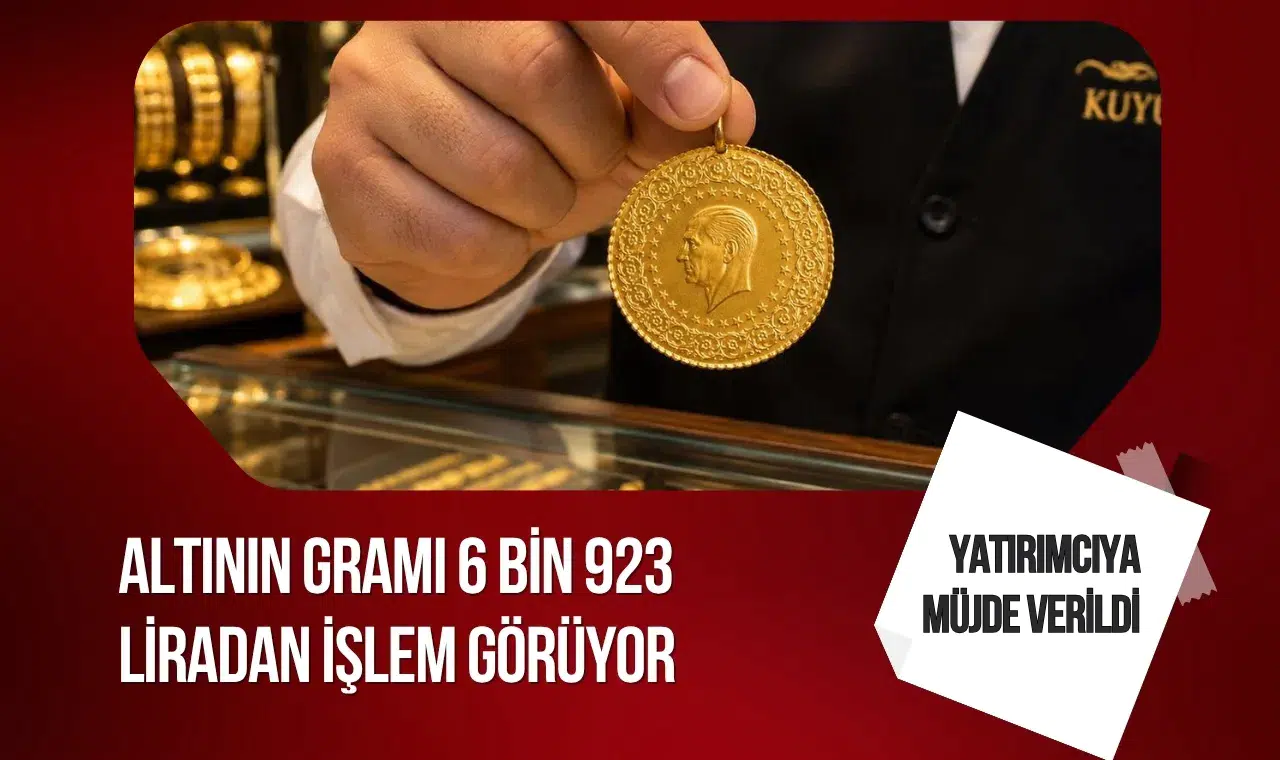 Altın güne düşüşle başladı: Gram altın 6 bin 923 liraya geriledi