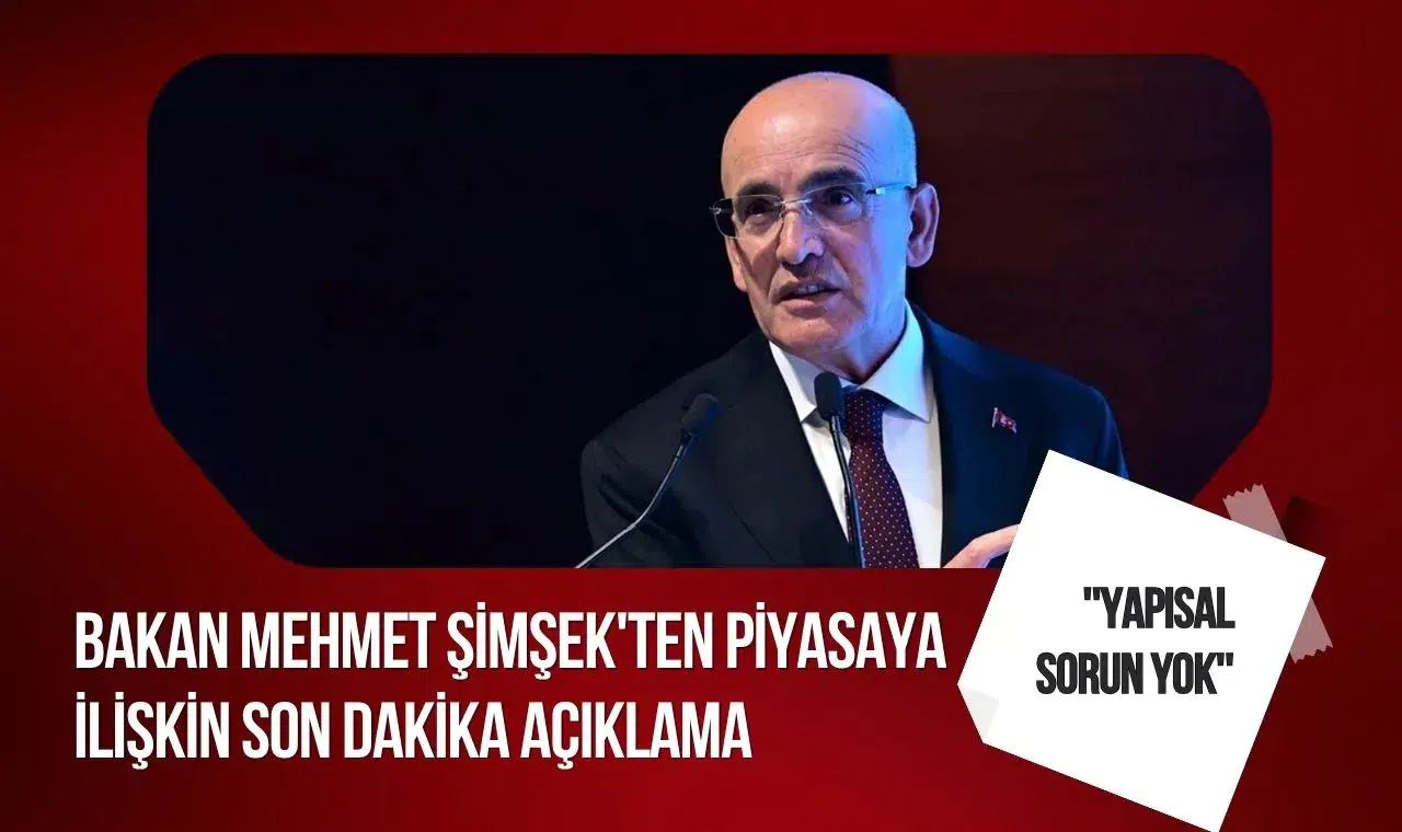 Mehmet Şimşek'ten piyasa açıklaması: “Sistemik risk söz konusu değil”