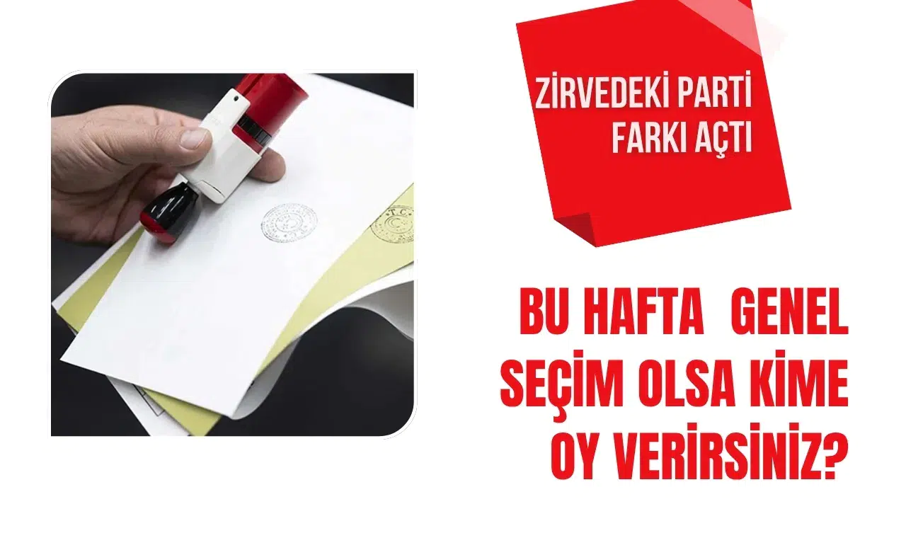 Areda Survey seçim anketini açıkladı: AK Parti yüzde 35 ile ilk sırada