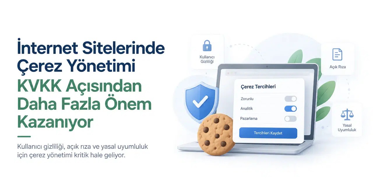 İnternet Sitelerinde Çerez Yönetimi KVKK Açısından Daha Fazla Önem Kazanıyor