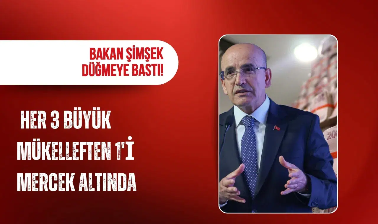 Bakan Şimşek düğmeye bastı! Her 3 büyük mükelleften 1'i mercek altında