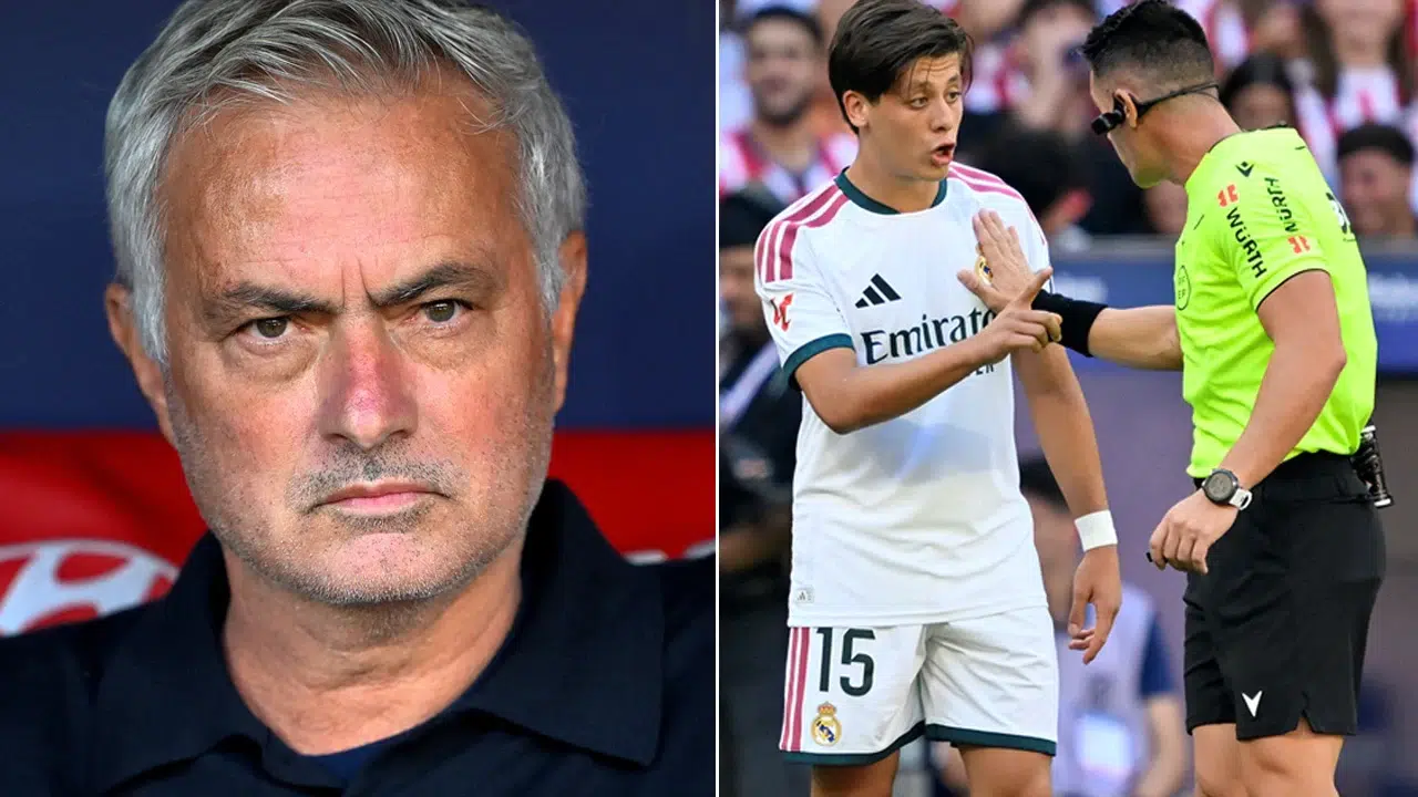 Mourinho basın toplantısına fotoğraflarla geldi: “Zavallı adam baskıyı kaldıramadı”