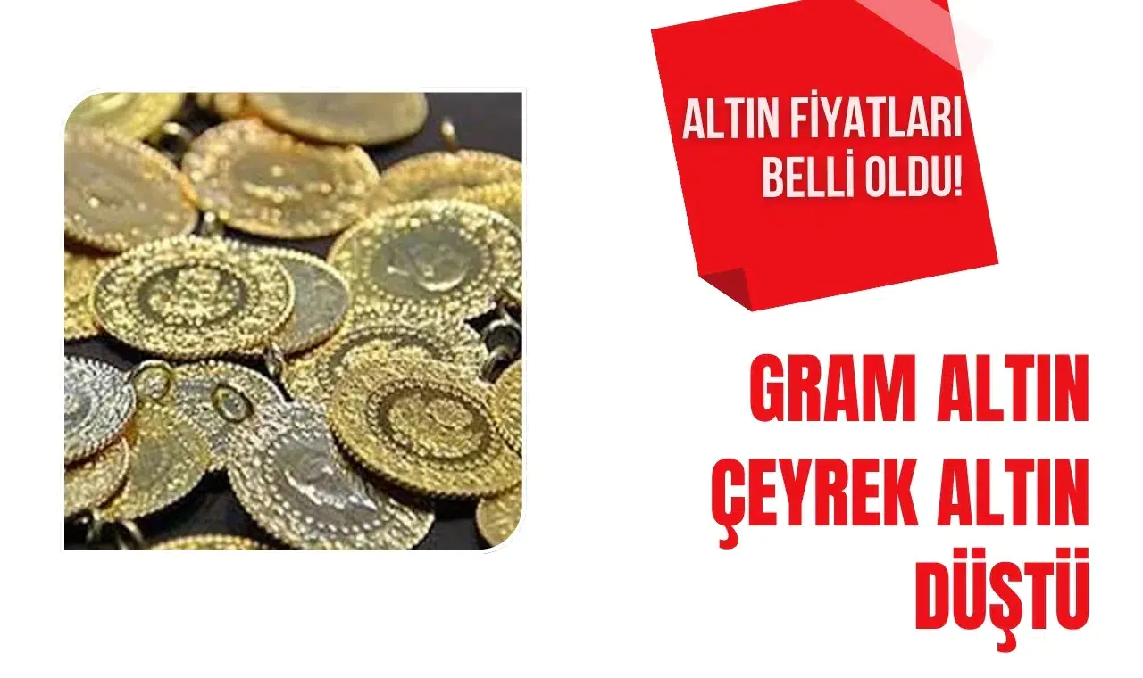 1 Eylül altın fiyatları belli oldu! Gram altın, çeyrek altın düştü