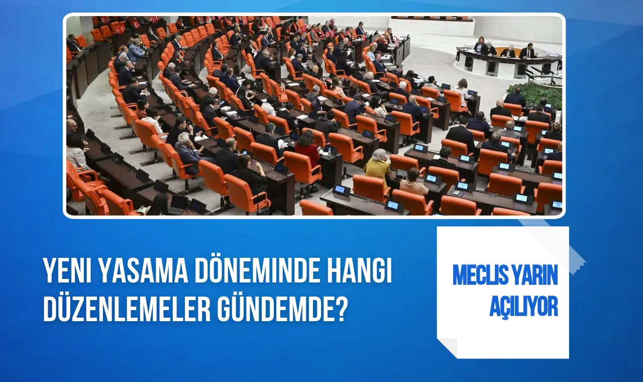 TBMM'de yeni yasama yılı başlıyor: Meclis'in gündemindeki düzenlemeler