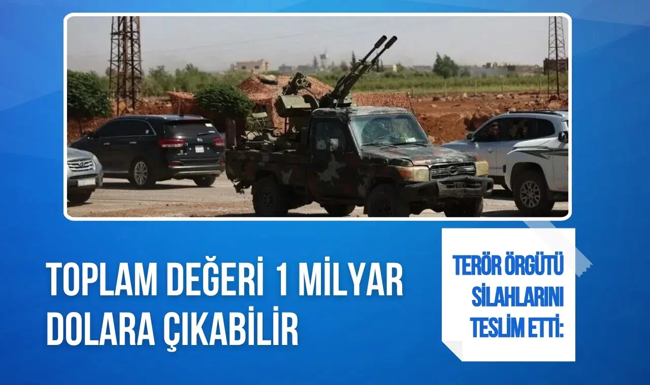 Terör örgütü silahlarını teslim etti: Toplam değeri 1 milyar dolara çıkabilir
