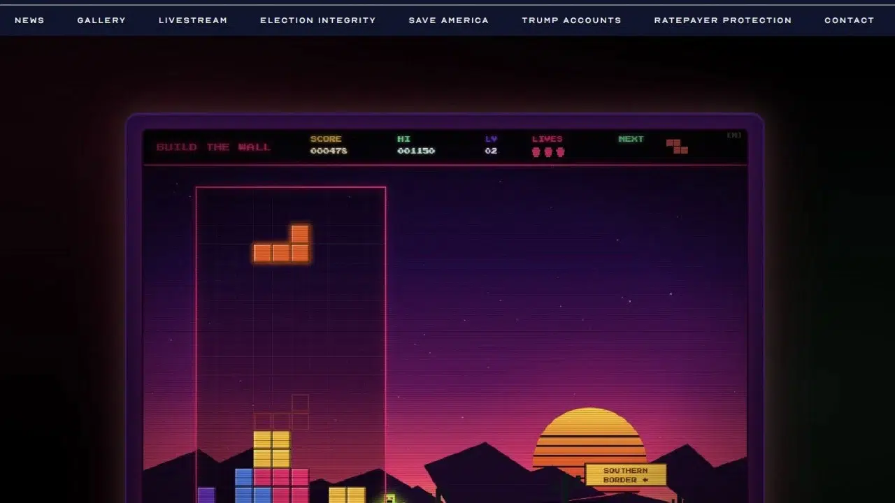 Beyaz Saray tetris'e benzeyen oyunu sitesinden kaldırdı