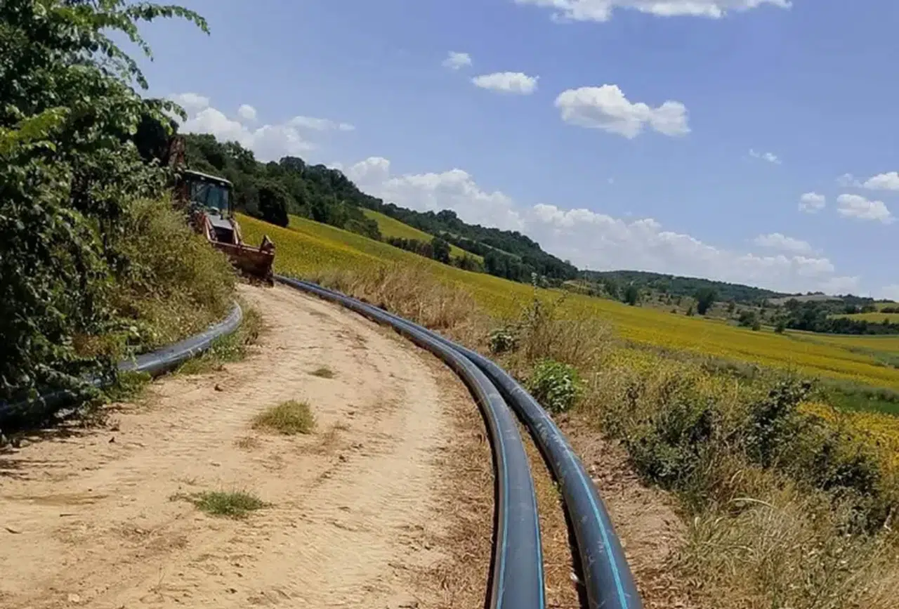 Edirne'de 2 bin dönüm araziye sulama hattı