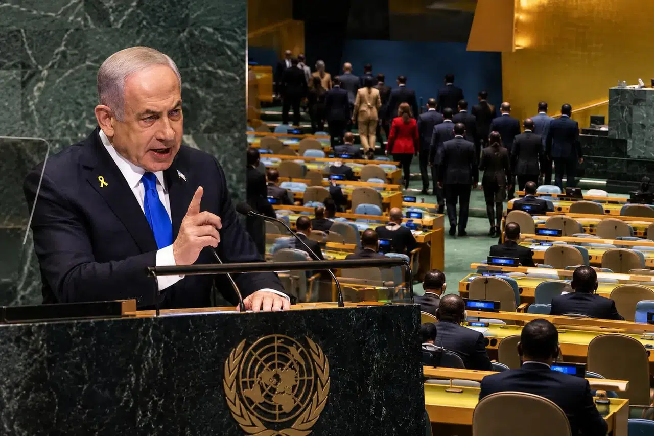 Netanyahu'ya BM'de protesto: Salonda kalan ülkeler dikkat çekti