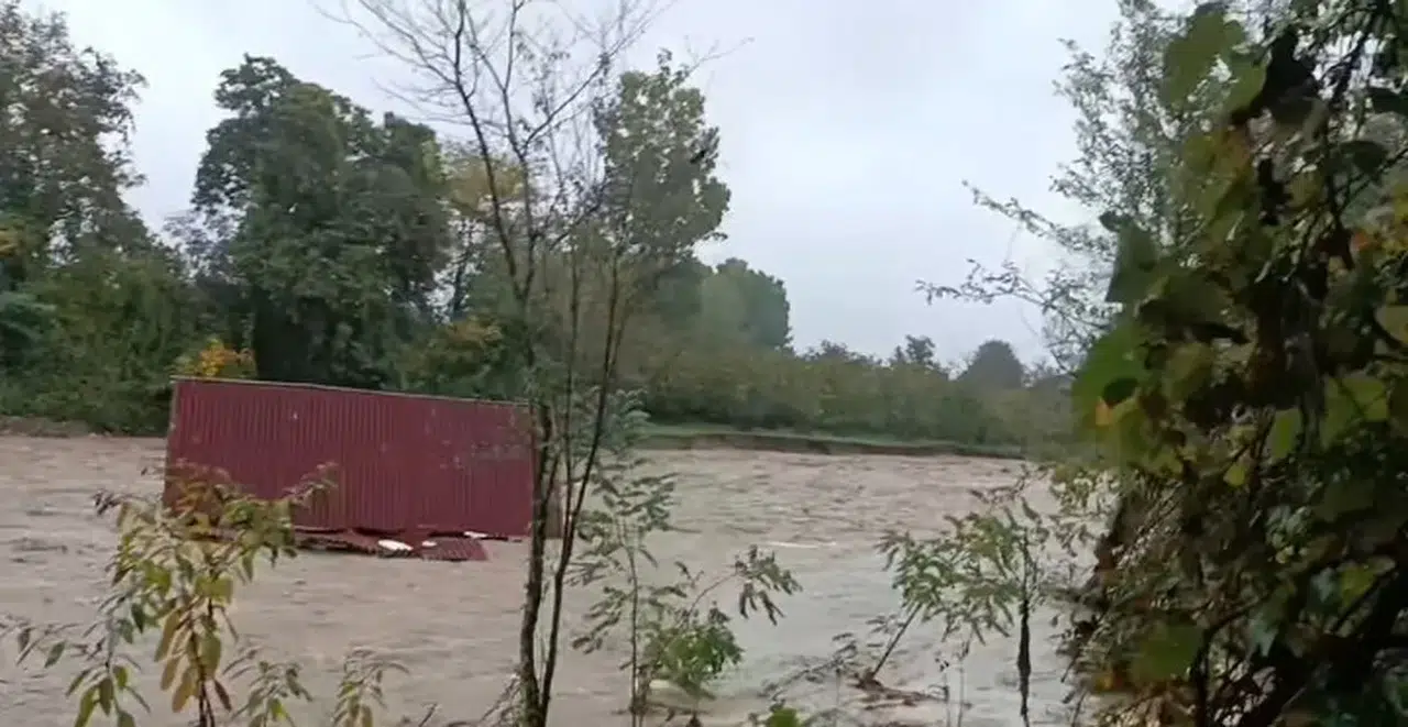 Sakarya'da ahşap evler sele kapıldı: Kanlıçay Deresi taştı