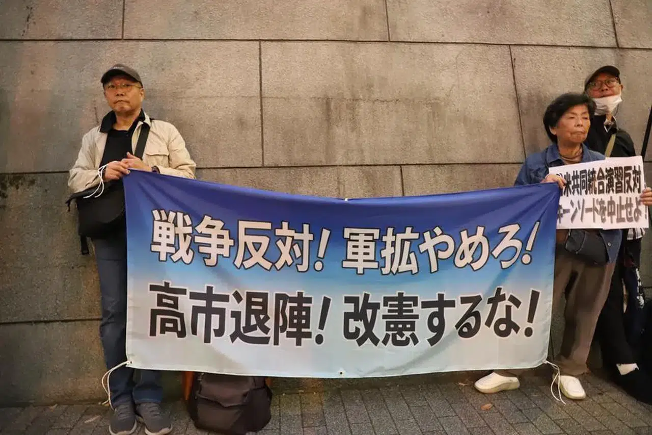 Tokyo'da Japonya-ABD Askeri tatbikatları protesto edildi