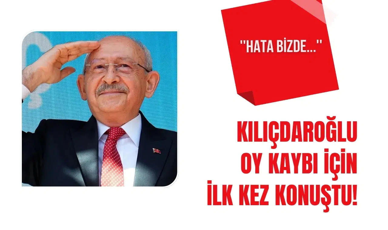 Kılıçdaroğlu'ndan CHP'nin oy kaybına ilişkin özeleştiri! "Sorumluluk bizde, hata bizde"