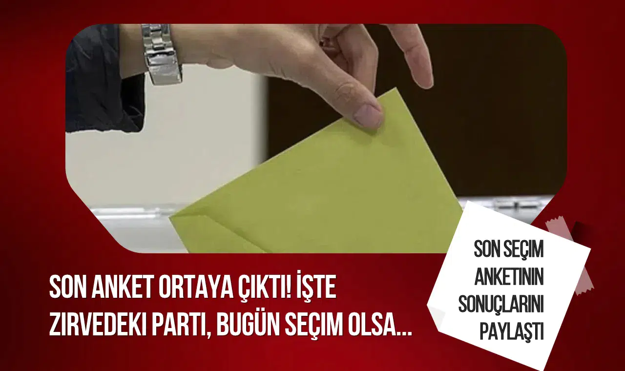 Optimar'ın son seçim anketi açıklandı: AK Parti yüzde 32,4 ile ilk sırada