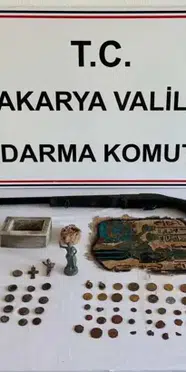 Sakarya'da "Anadolu Mirası" operasyonu: 63 tarihi eser ele geçirildi