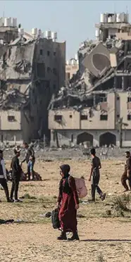 Gazze'de enkaz altından iki aileye ait 99 cenaze çıkarıldı